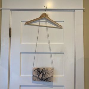 Steve Madden snakeskin clutch